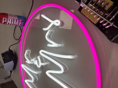 mr and mrs 2 colour neon sign